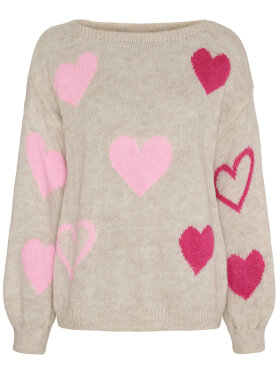 MARTA du château - MARTA Amaranta strik beige/pin MARTA du château - MARTA Amaranta strik beige/pin