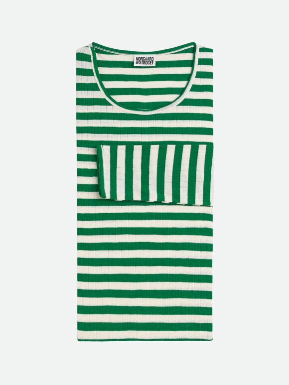 Mads Nørgaard - Nørgaard Bluse green/ecru