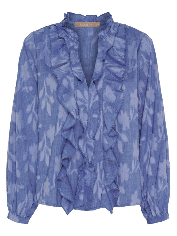 MARTA du château - MARTA Elea skjorte blå MARTA du château - MARTA Elea skjorte blå