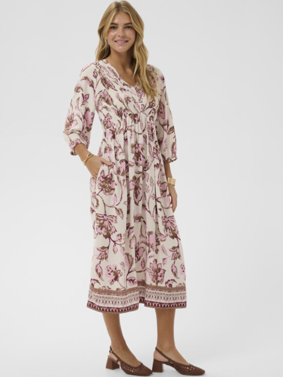 Cream - CRTiah Smock Dress