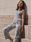 Rosemunde - RWElif Top Blue boho print