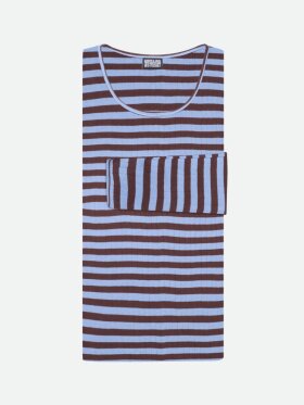 Mads Nørgaard - Nørgaard Bluse Long brown/blue Mads Nørgaard - Nørgaard Bluse Long brown/blue