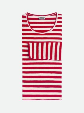 Mads Nørgaard - Nørgaard Bluse red/ecru