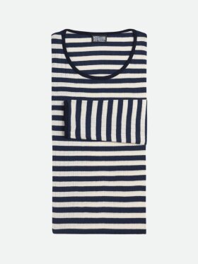 Mads Nørgaard - Nørgaard Bluse marine/ecru