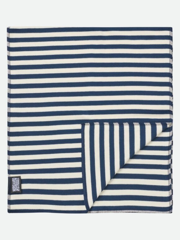 Mads Nørgaard - Nørgaard scarf marine/Ecru Mads Nørgaard - Nørgaard scarf marine/Ecru