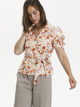 Cream - CRCeyda wrap blouse BCI
