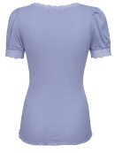 Rosemunde - Organic t-shirt w/lace - Blue