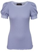 Rosemunde - Organic t-shirt w/lace - Blue