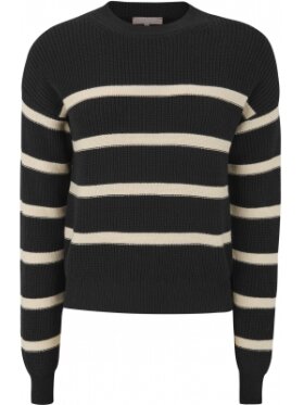 Soft Rebels - SRRose stripe knit black