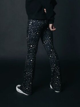 Colourful Rebel - Cosmic Peached Flare Pants bla