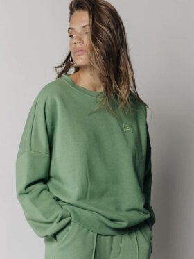 Colourful Rebel - Uni Dropped Sweat Green Colourful Rebel - Uni Dropped Sweat Green