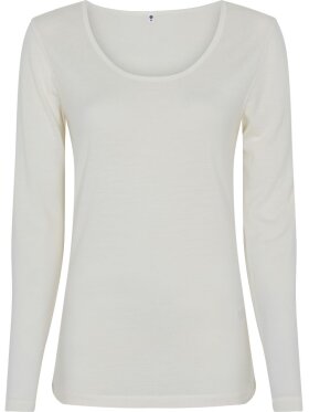 JBS - T-shirt LS wool hvid