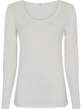 JBS - T-shirt LS wool hvid