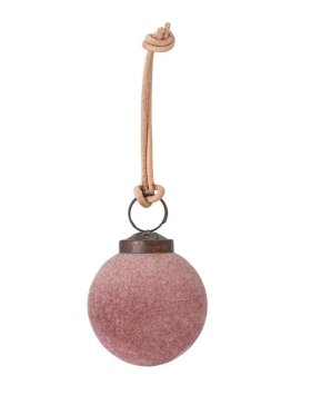 Bloomingville - Milea Ornament Rosa velour Ø5