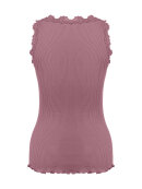 Rosemunde - silk top w/lace rose antique r
