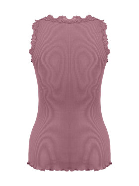 Rosemunde - silk top w/lace rose antique r