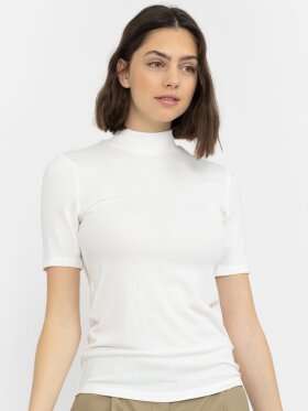 Soft Rebels - SRFenja T-neck T-shirt hvid Soft Rebels - SRFenja T-neck T-shirt hvid