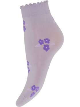 Hype The Detail - HTD flowers socks 50D lilla