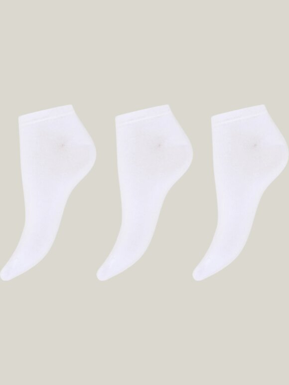 Decoy - Sneaker sock 3-pak hvid