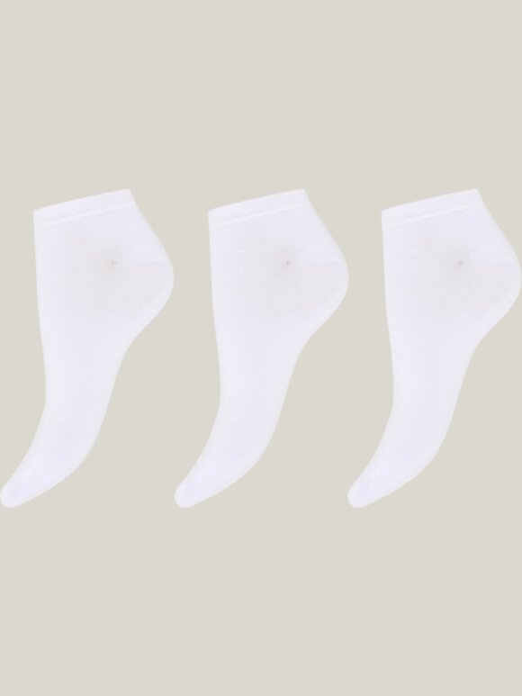 Decoy - Sneaker sock 3-pak hvid