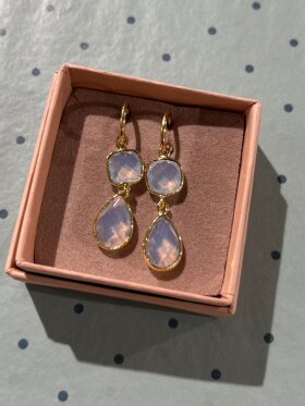 Friihof+Siig - Colour stone i guld m. hvid