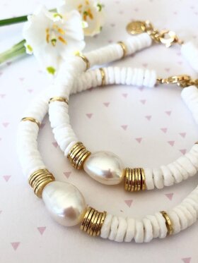 Friihof+Siig - Alice White Pearl Bracelet